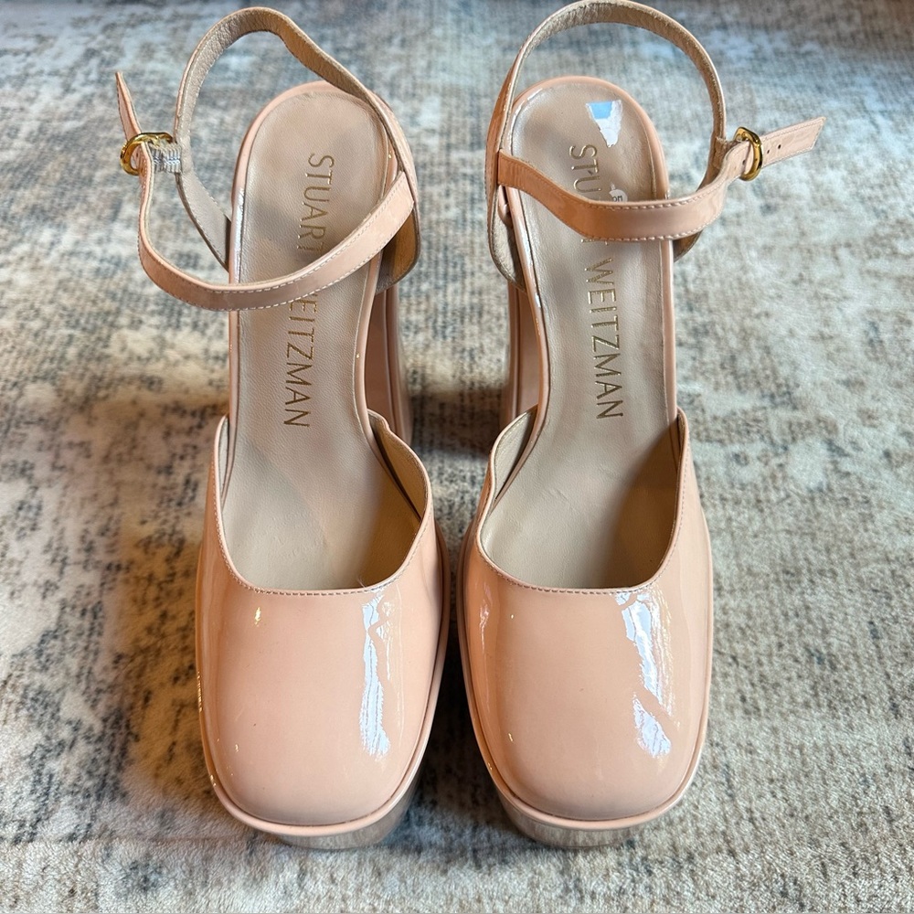 STUART WEITZMAN
Sky High 145 patent-leather‎ platform pumps - Picture 8 of 10